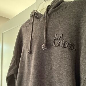 LA LADS grey and black hoodie sz XL